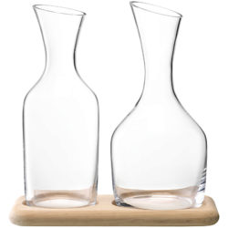 LSA International Bar Collection Water and Wine Carafe Set
